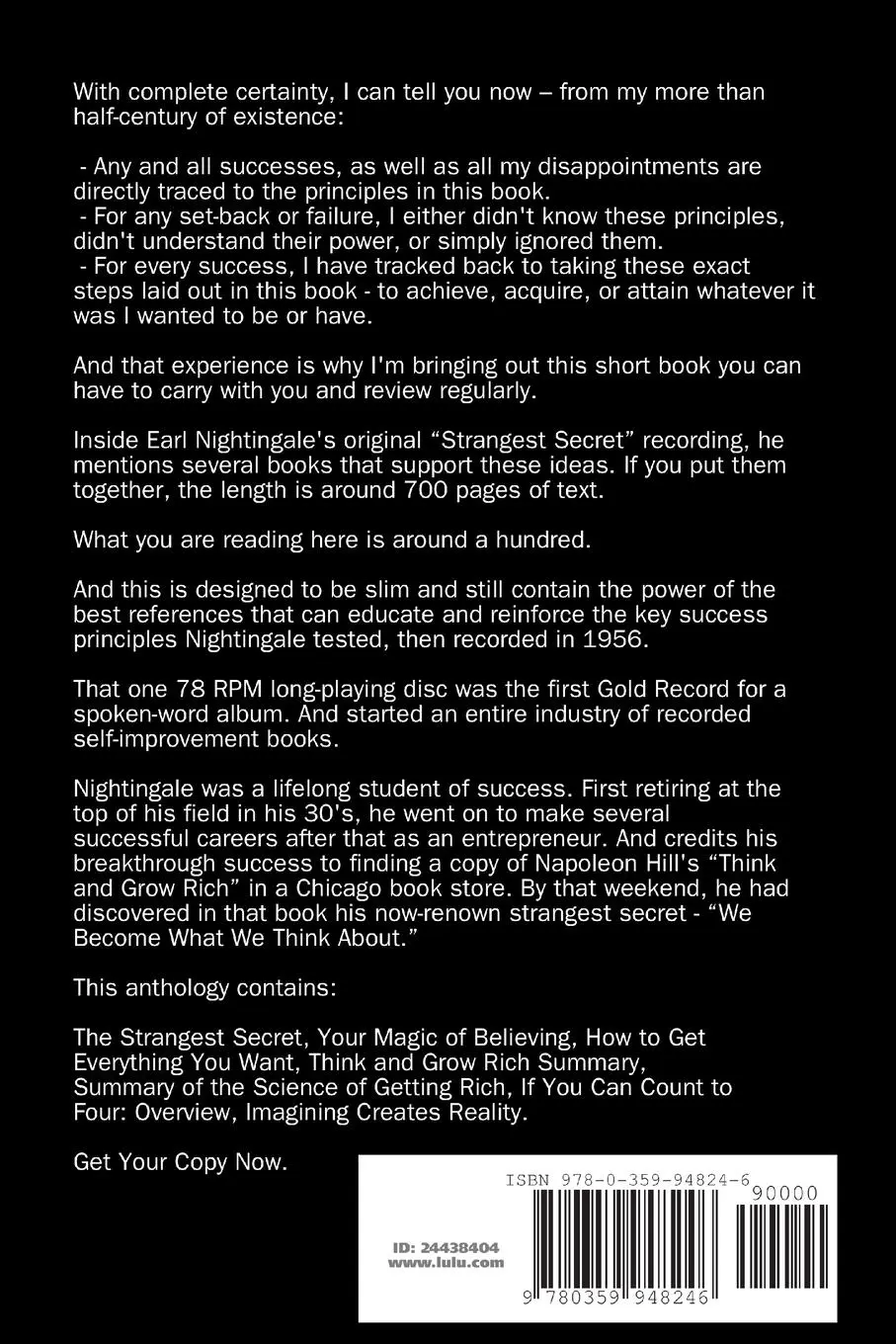 Rückseite: 9780359948246 | The Strangest Secret Collection | Robert C. Worstell (u. a.) | Buch