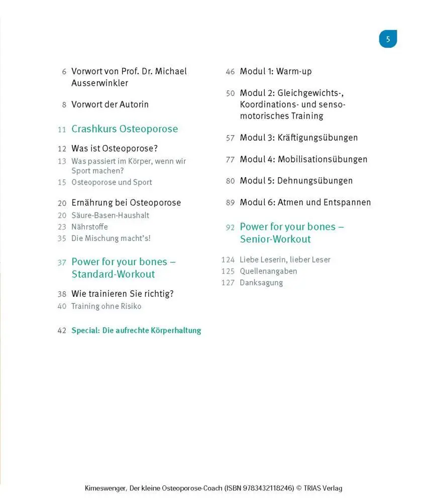 Bild: 9783432118246 | Der kleine Osteoporose-Coach | Die besten Übungen für starke Knochen