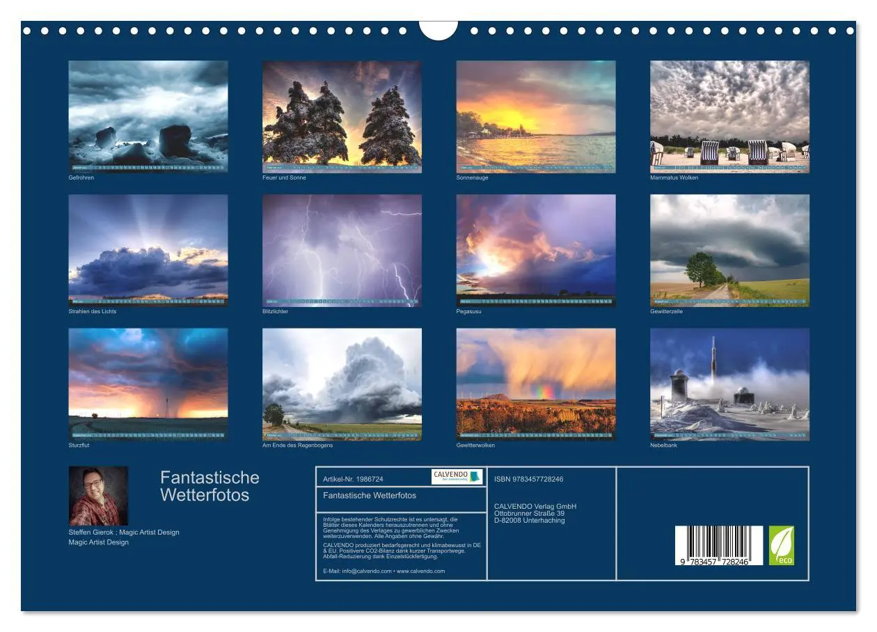 Bild: 9783457728246 | Fantastische Wetterfotos (Wandkalender 2026 DIN A3 quer), CALVENDO...
