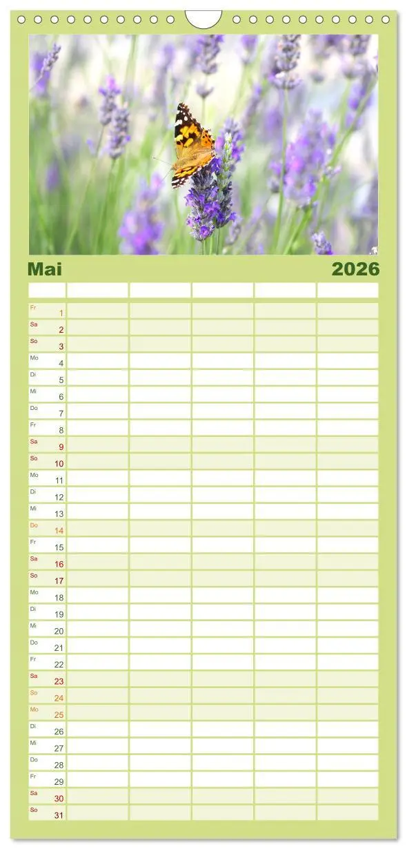 Bild: 9783516508246 | Familienplaner 2026 - Sanfte Natur mit 5 Spalten (Wandkalender, 21...