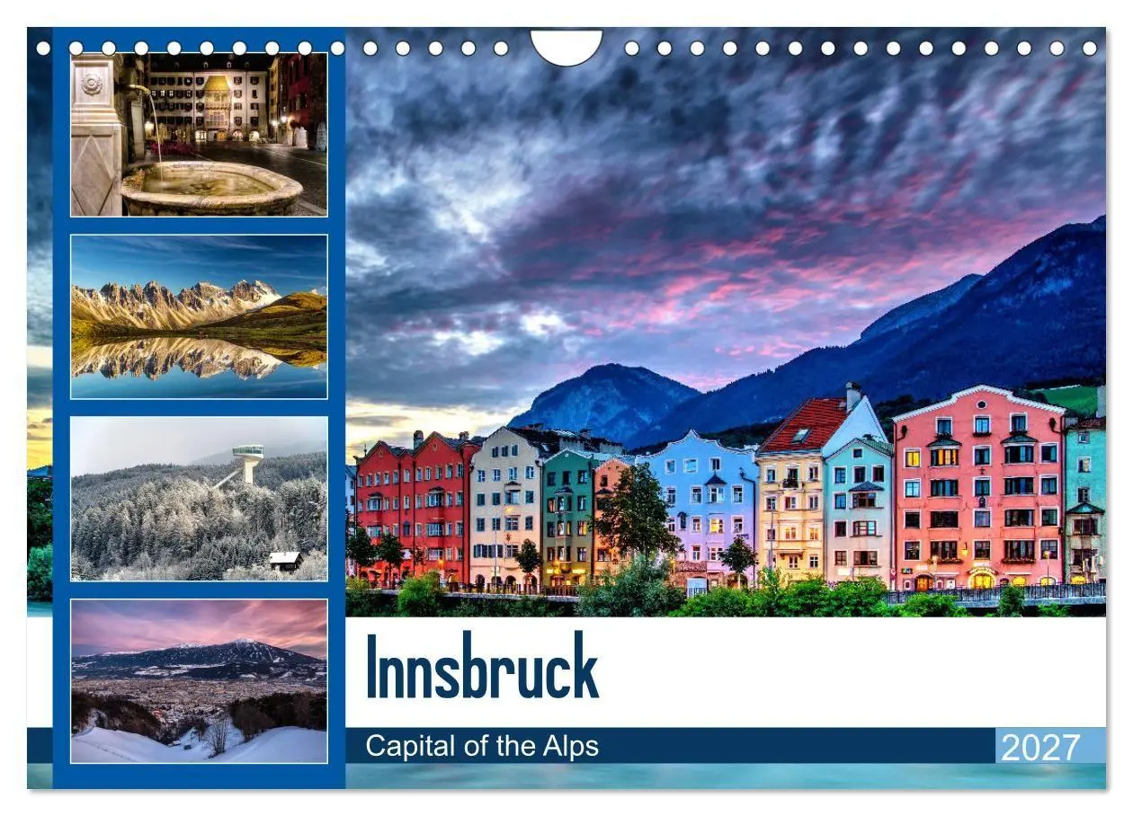 Cover: 9783569698246 | Innsbruck - Capital of the Alps (Wandkalender 2027 DIN A4 quer),...
