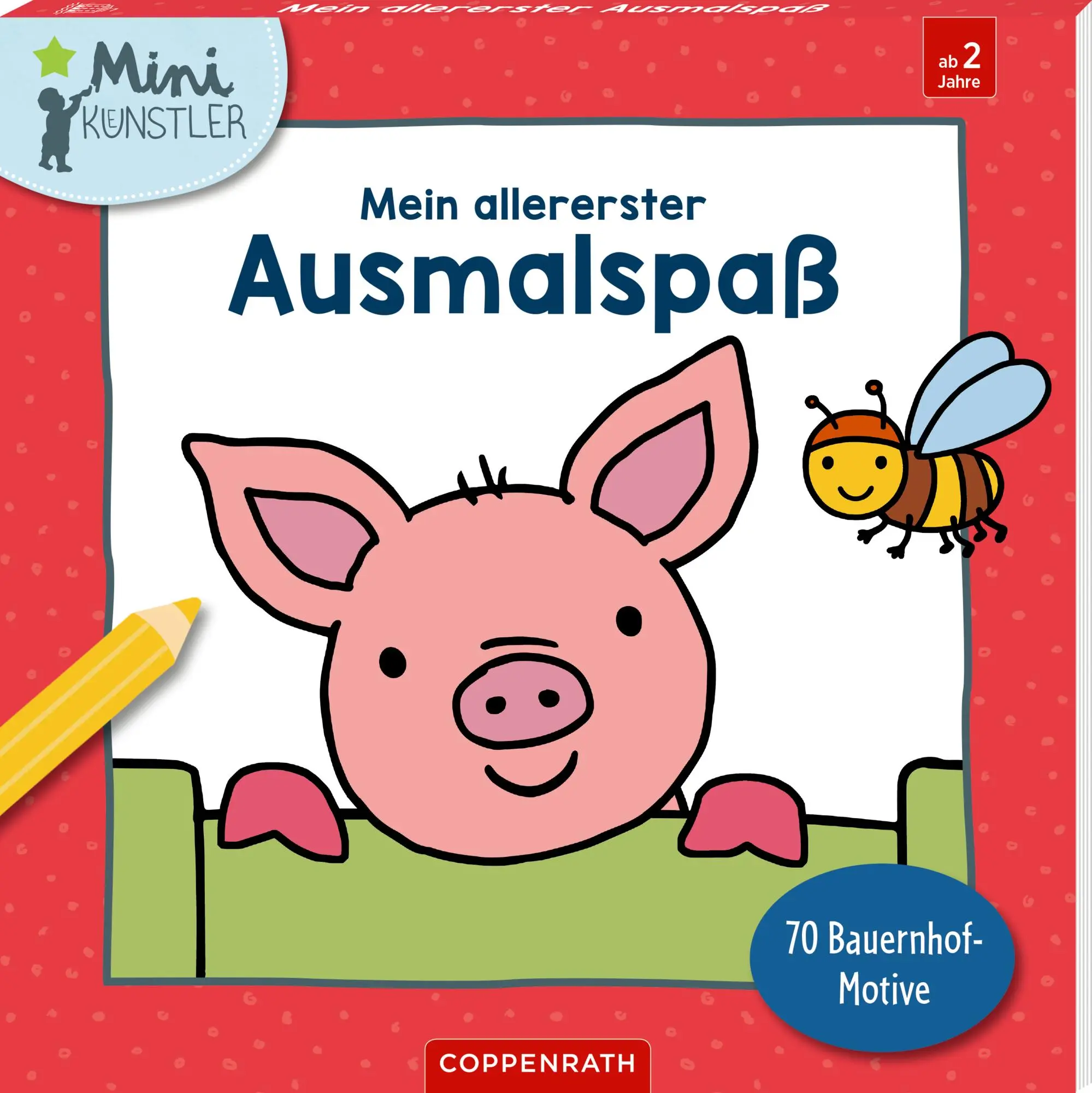 Cover: 9783649648246 | Mein allererster Ausmalspaß | 70 Bauernhof-Motive | Maike Taddicken