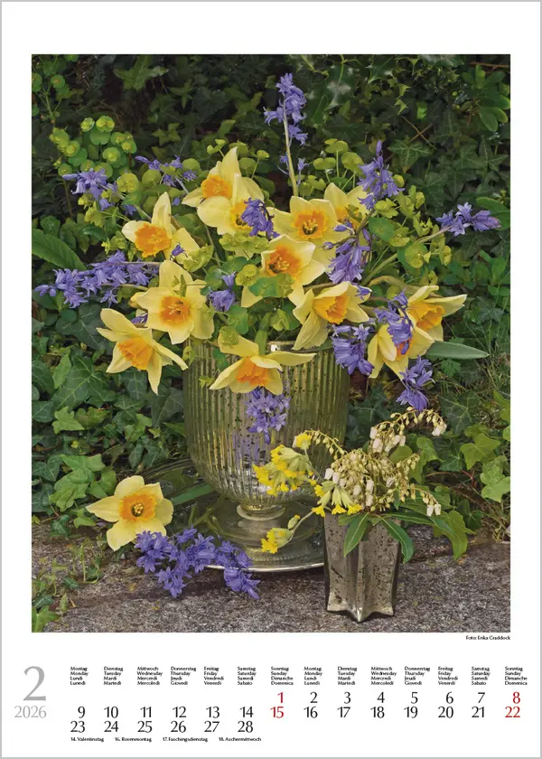 Bild: 9783731888246 | Blumenträume 2026 | Korsch Verlag | Kalender | Spiralbindung | Deutsch