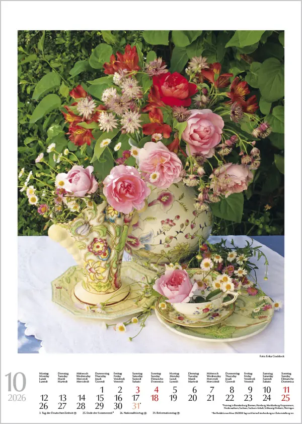 Bild: 9783731888246 | Blumenträume 2026 | Korsch Verlag | Kalender | Spiralbindung | Deutsch