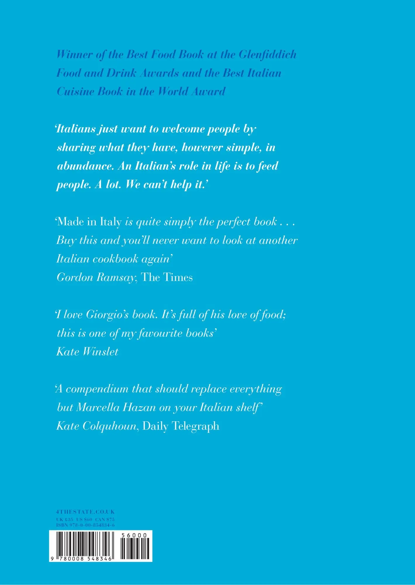 Rückseite: 9780008548346 | Made in Italy | Food and Stories | Giorgio Locatelli | Buch | Gebunden