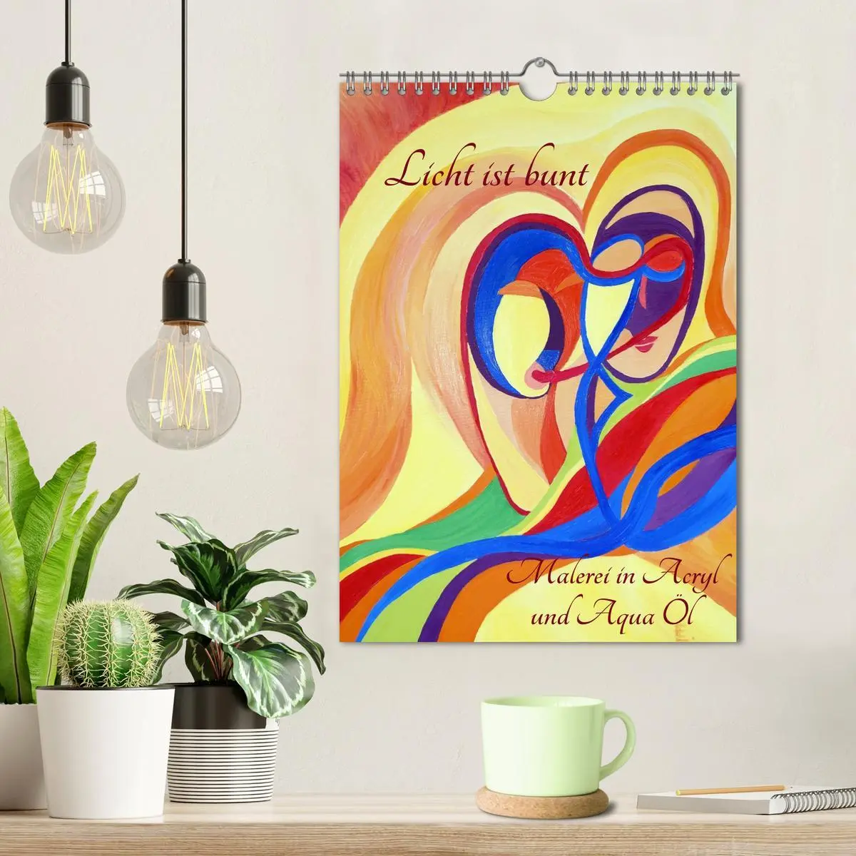Bild: 9783457028346 | Licht ist bunt - Malerei in Acryl und Aqua Öl (Wandkalender 2025...