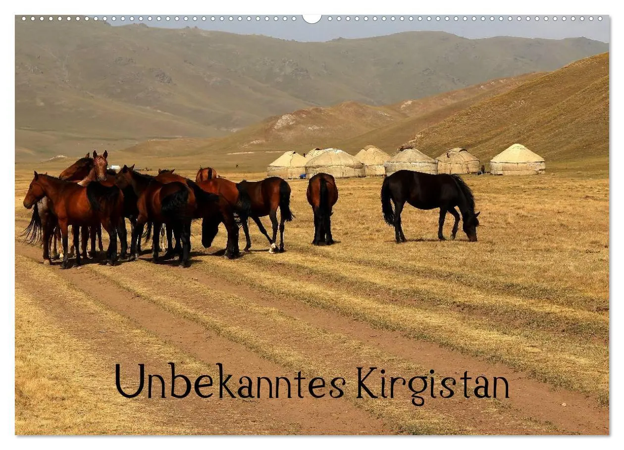 Cover: 9783457958346 | Unbekanntes Kirgistan (Wandkalender 2026 DIN A2 quer), CALVENDO...