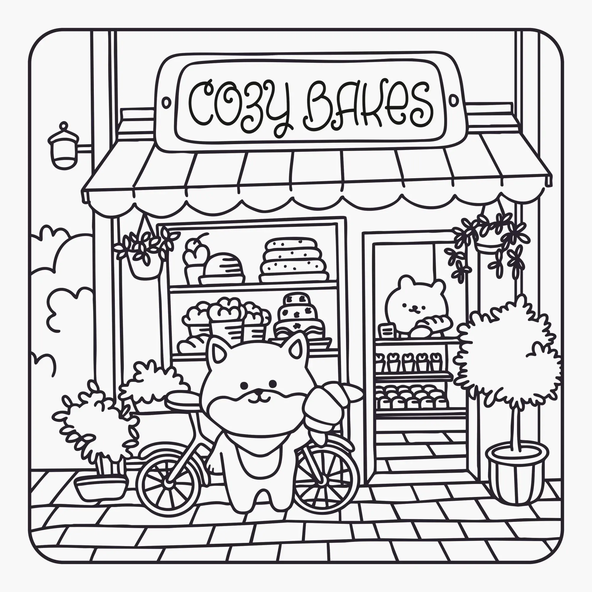 Bild: 9783473488346 | Cozy Coloring - Around Town | Svetlana Evglevskaia | Taschenbuch