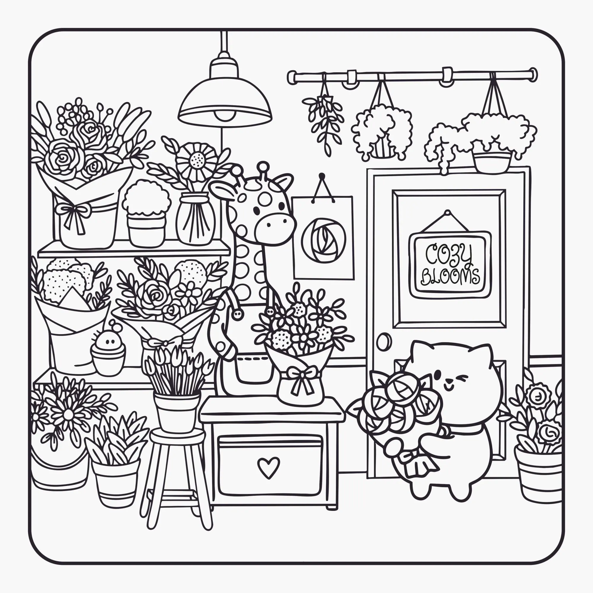 Bild: 9783473488346 | Cozy Coloring - Around Town | Svetlana Evglevskaia | Taschenbuch