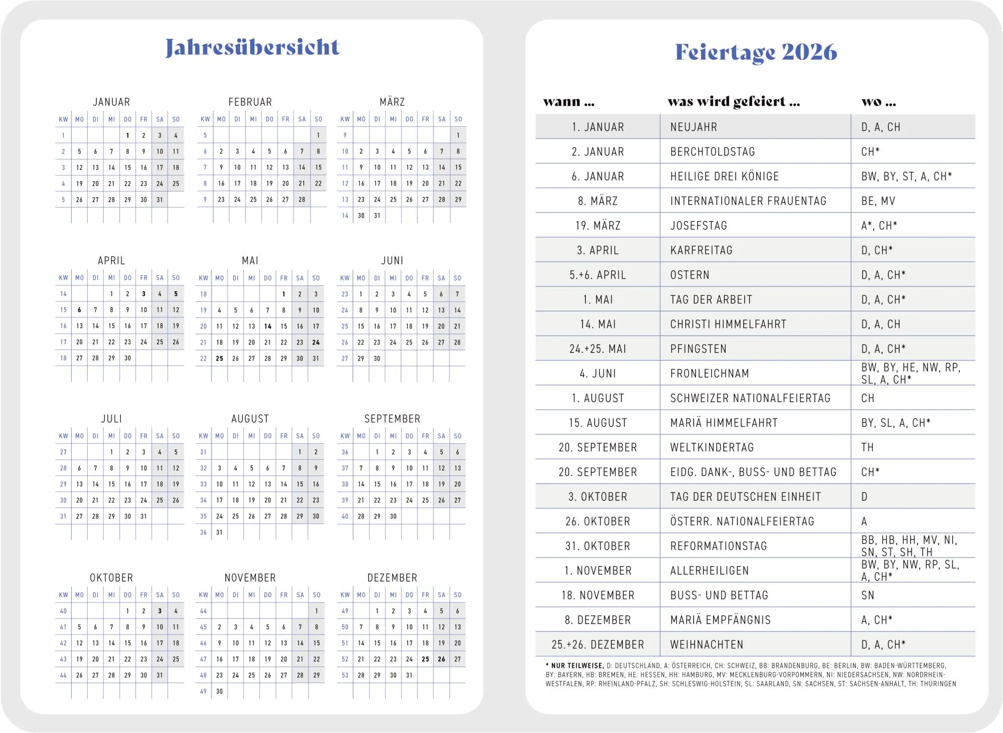 Bild: 4050003958446 | GlücksKalender 2026 - Vögel (Barbara Behr) | Barbara Behr | Kalender