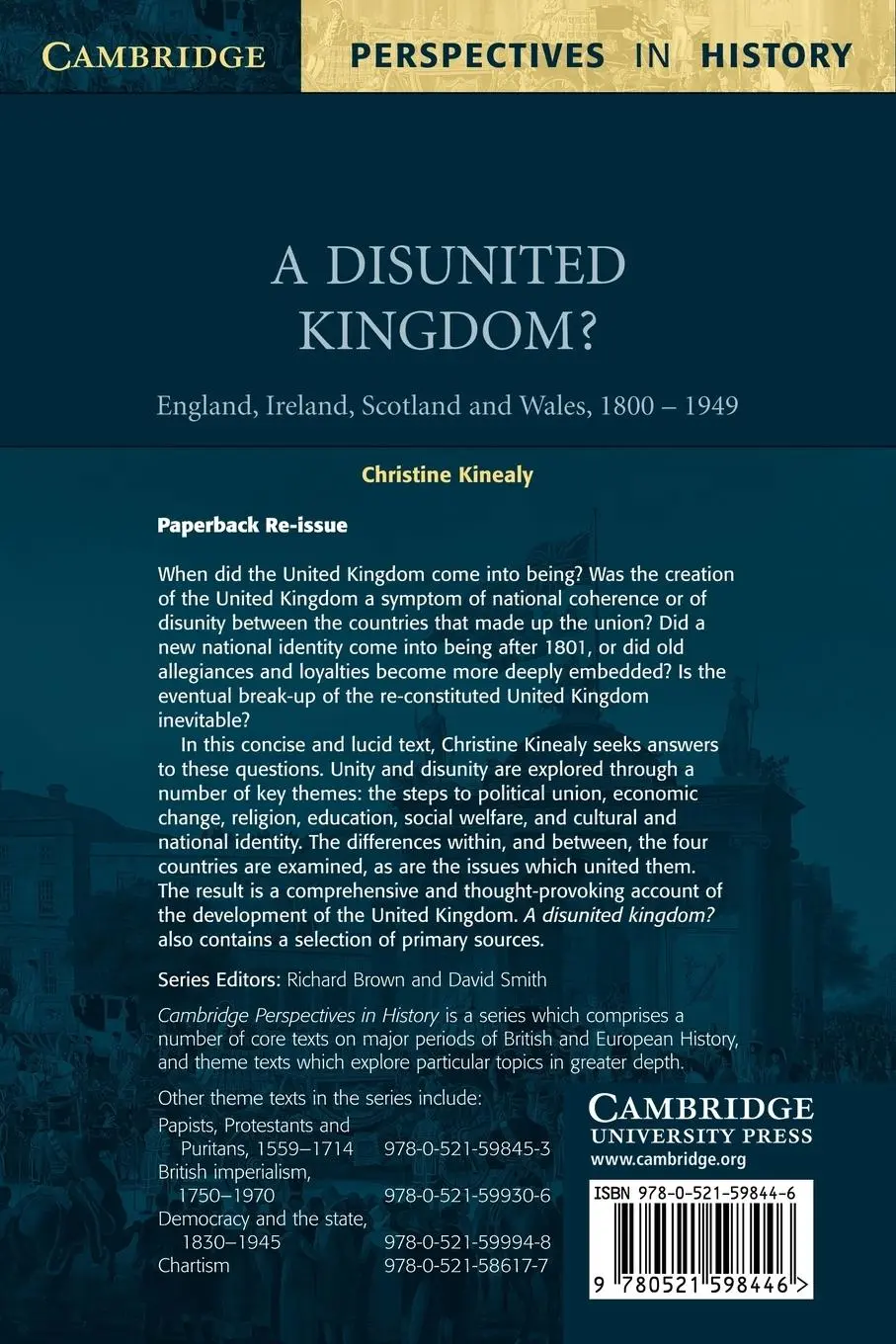 Rückseite: 9780521598446 | A Disunited Kingdom? | England, Ireland, Scotland and Wales, 1800 1949