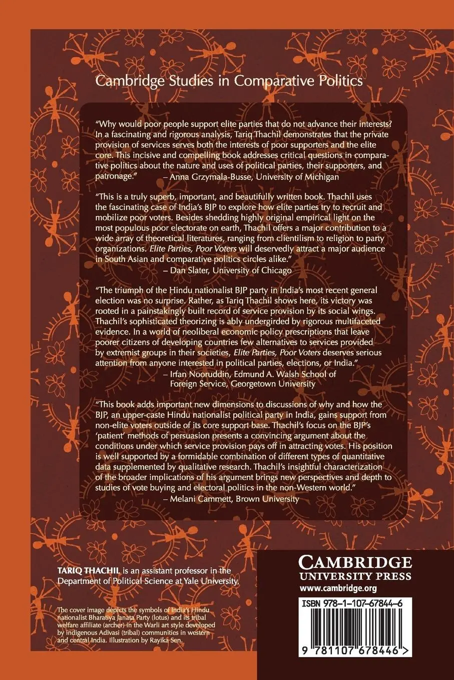 Rückseite: 9781107678446 | Elite Parties, Poor Voters | Tariq Thachil | Taschenbuch | Englisch
