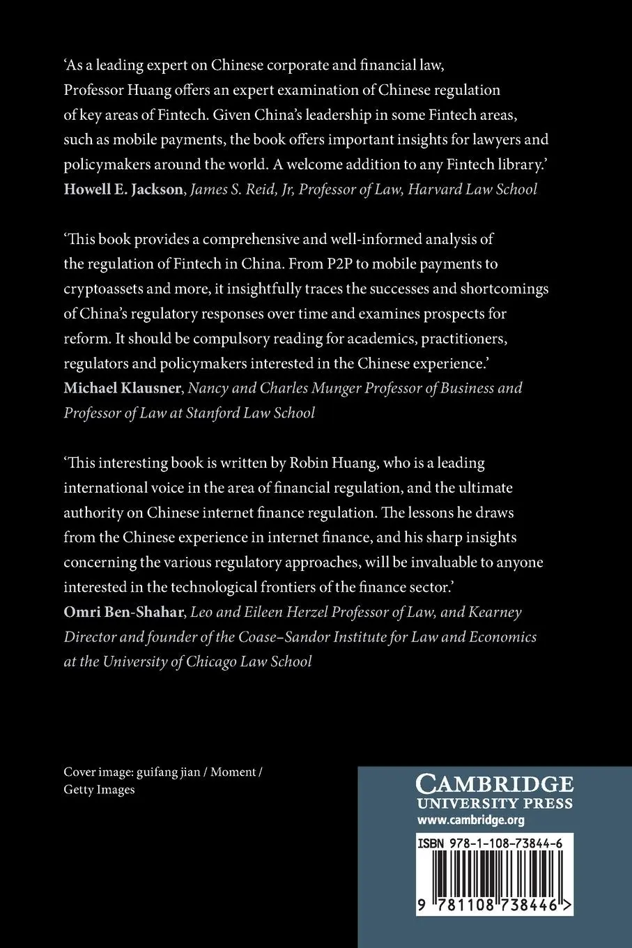 Rückseite: 9781108738446 | Fintech Regulation in China | Robin Hui Huang | Taschenbuch | Englisch