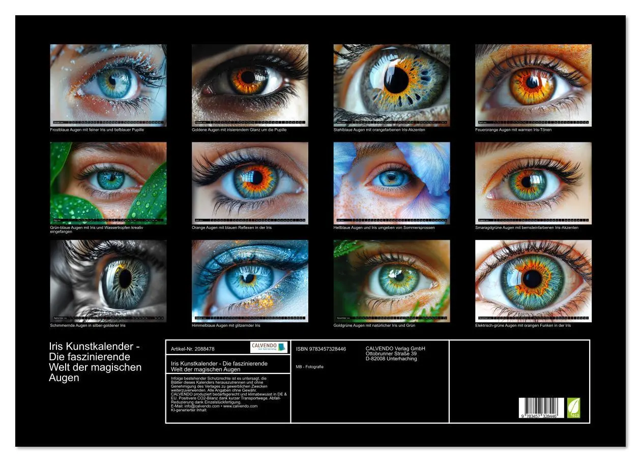 Bild: 9783457328446 | Iris Kunstkalender - Die faszinierende Welt der magischen Augen...