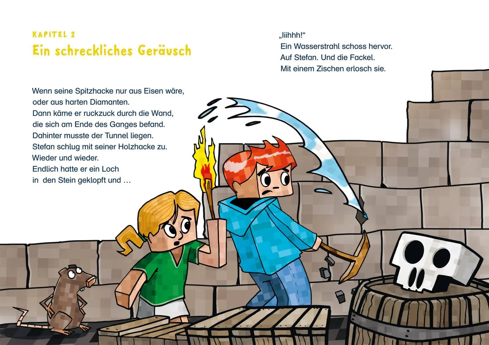 Bild: 9783551068446 | Lesenlernen mit Spaß - Minecraft 1: Zombies - bis der Arzt kommt!