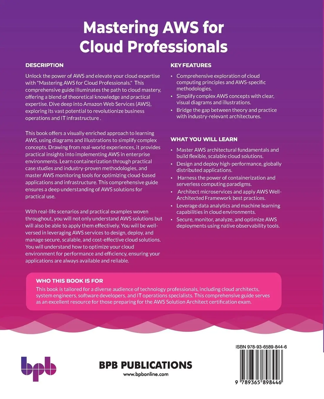 Rückseite: 9789365898446 | Mastering AWS for Cloud Professionals | Manjit Chakraborty (u. a.)