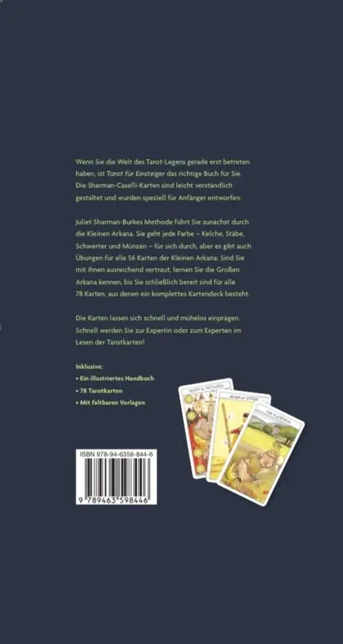Rückseite: 9789463598446 | Tarot für Einsteiger | Julet Sherman-Burke | Taschenbuch | 192 S.