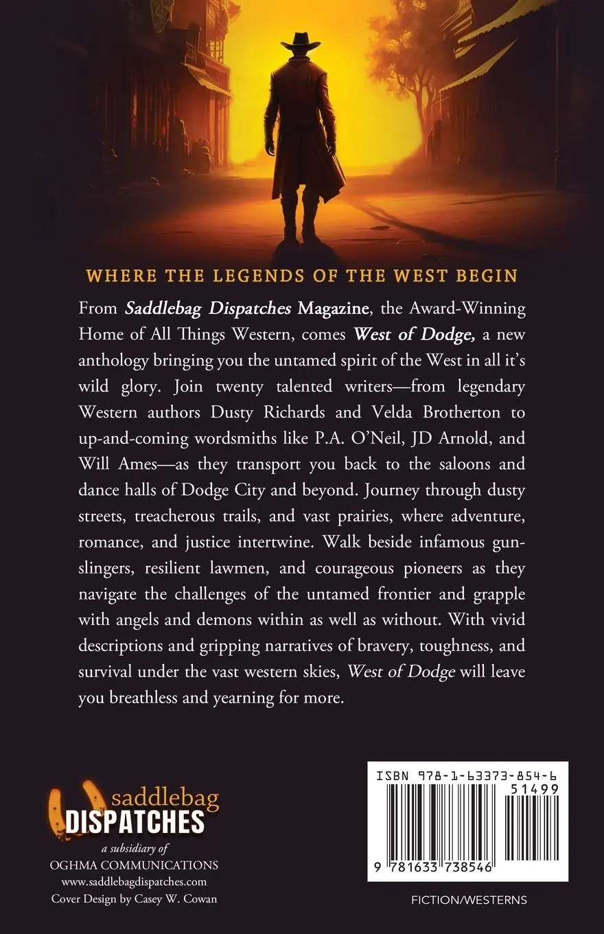 Rückseite: 9781633738546 | West of Dodge | Where the Legends of the West Begin | Doty (u. a.)