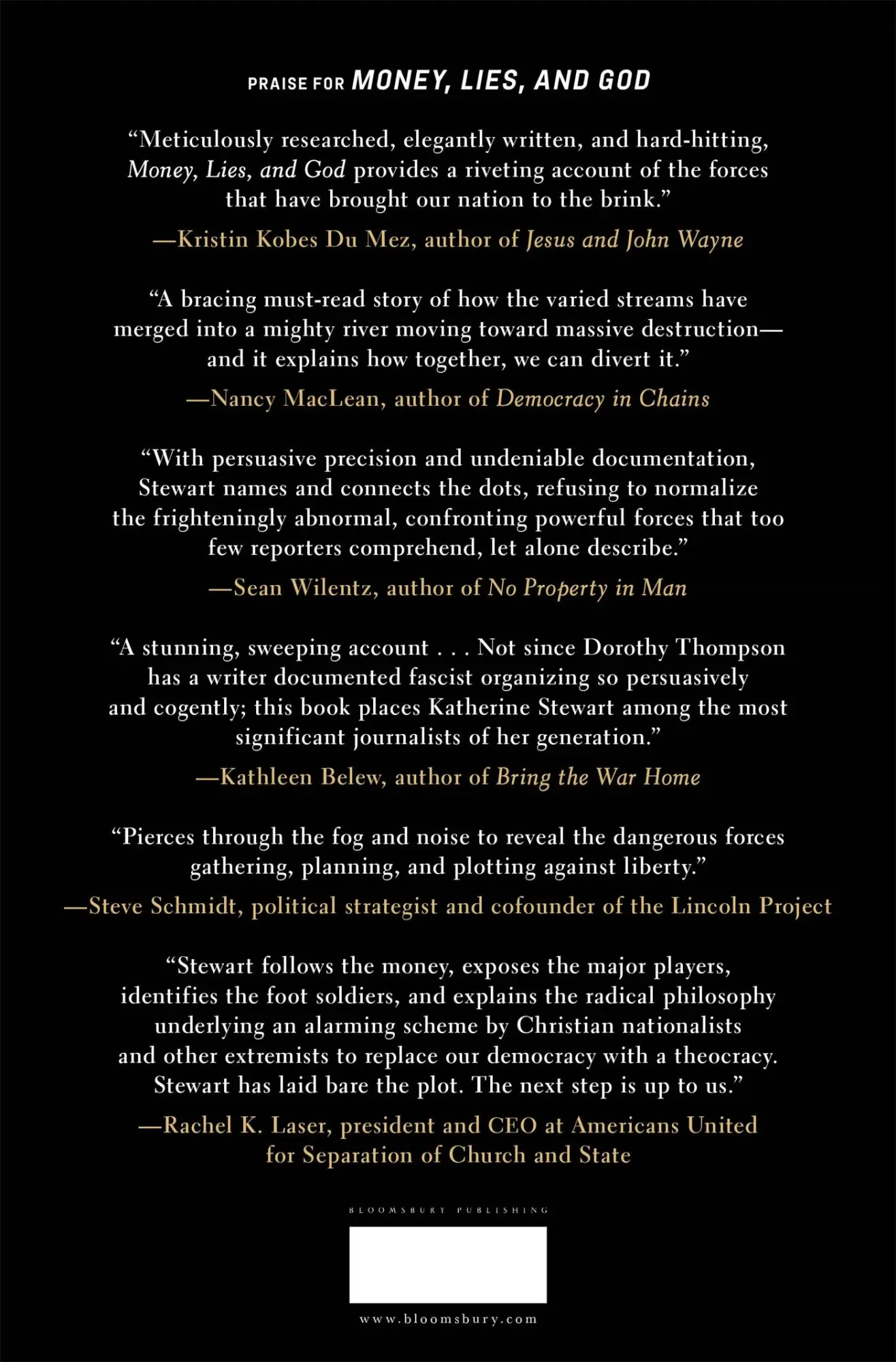 Rückseite: 9781635578546 | Money, Lies, and God | Katherine Stewart | Buch | Englisch | 2025