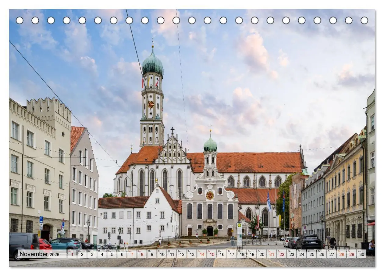 Bild: 9783457628546 | Augsburg Impressionen (Tischkalender 2026 DIN A5 quer), CALVENDO...