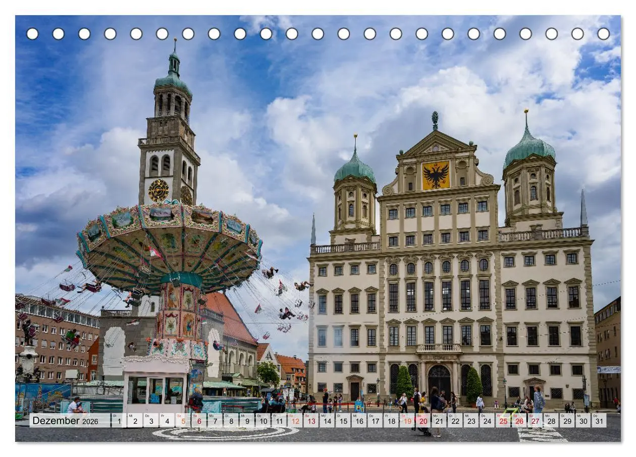 Bild: 9783457628546 | Augsburg Impressionen (Tischkalender 2026 DIN A5 quer), CALVENDO...