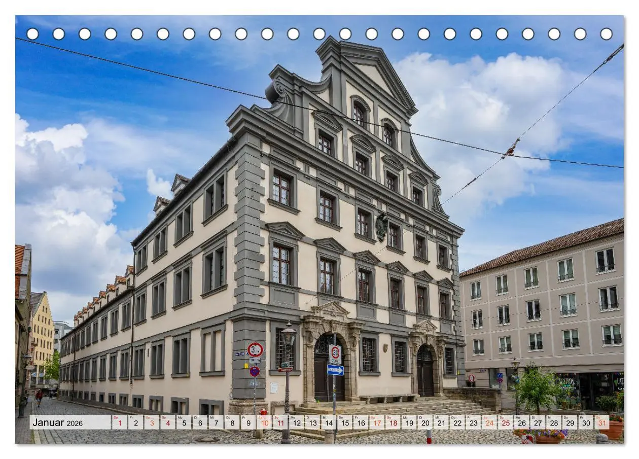 Bild: 9783457628546 | Augsburg Impressionen (Tischkalender 2026 DIN A5 quer), CALVENDO...