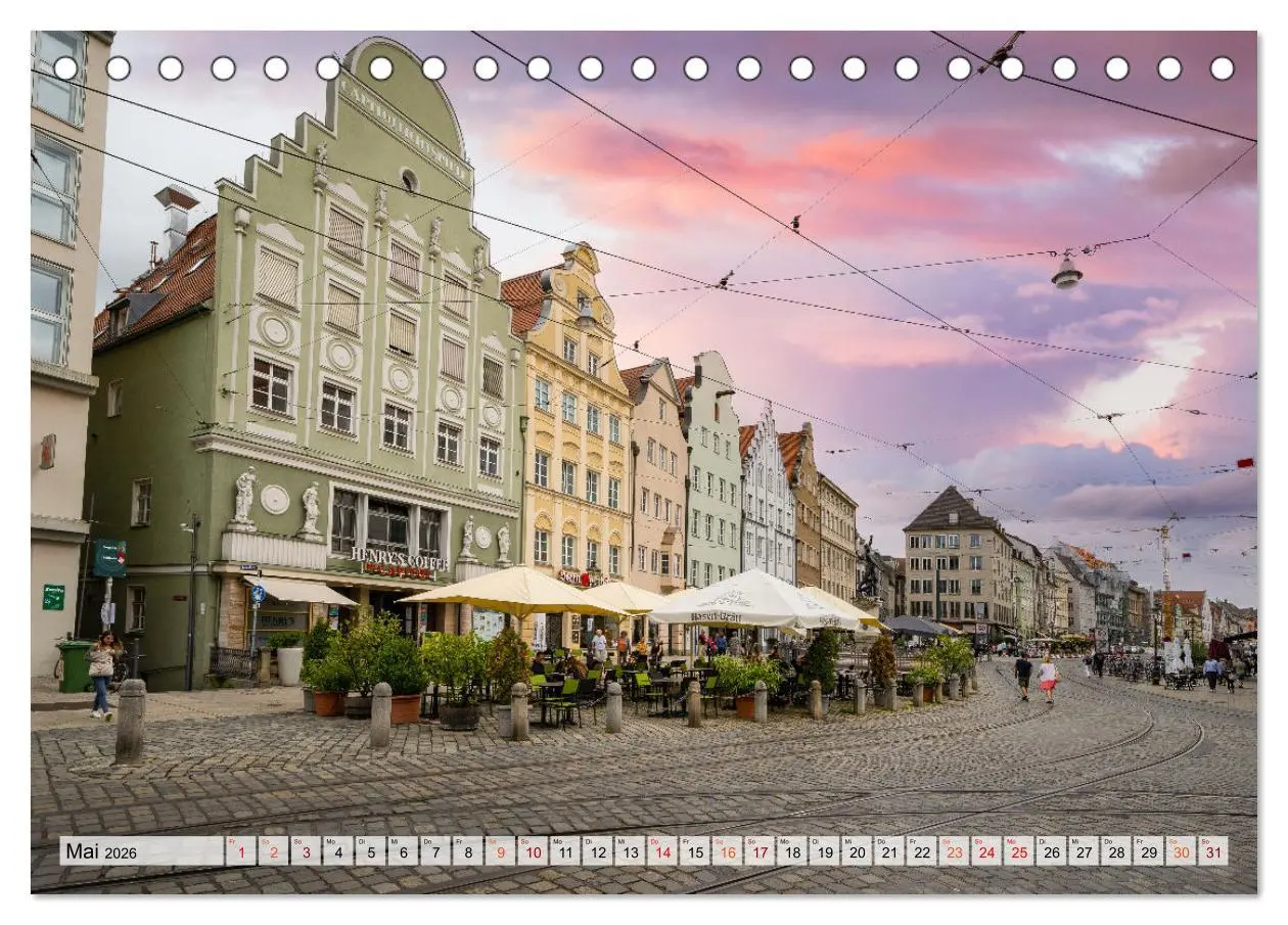 Bild: 9783457628546 | Augsburg Impressionen (Tischkalender 2026 DIN A5 quer), CALVENDO...