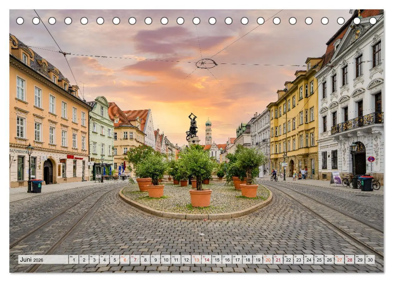 Bild: 9783457628546 | Augsburg Impressionen (Tischkalender 2026 DIN A5 quer), CALVENDO...