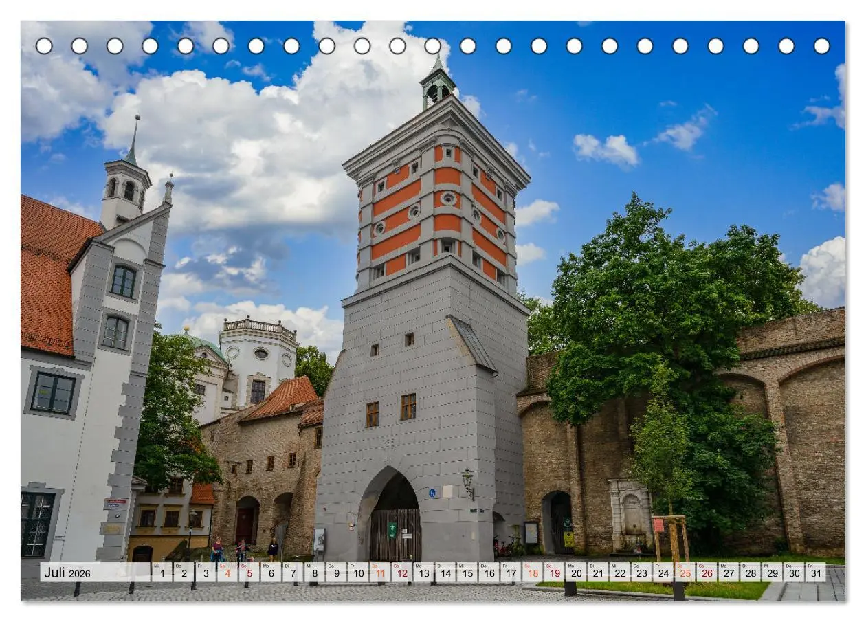 Bild: 9783457628546 | Augsburg Impressionen (Tischkalender 2026 DIN A5 quer), CALVENDO...