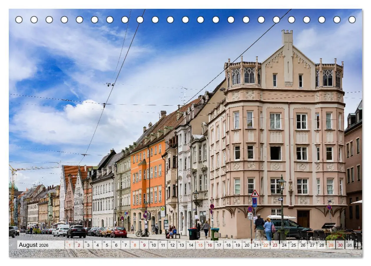 Bild: 9783457628546 | Augsburg Impressionen (Tischkalender 2026 DIN A5 quer), CALVENDO...