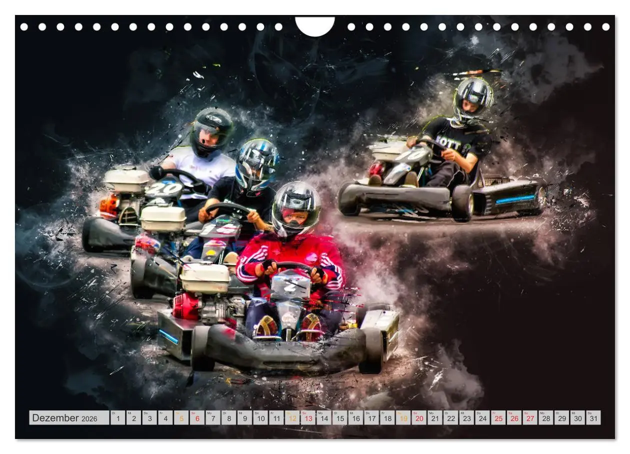 Bild: 9783457868546 | GoKart - extrem cool (Wandkalender 2026 DIN A4 quer), CALVENDO...