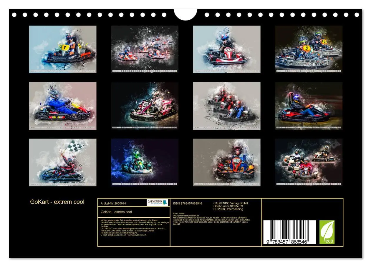 Bild: 9783457868546 | GoKart - extrem cool (Wandkalender 2026 DIN A4 quer), CALVENDO...