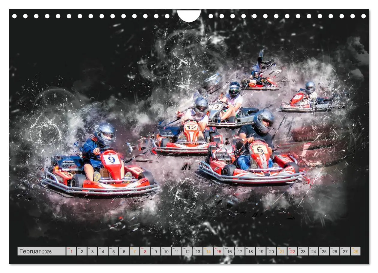 Bild: 9783457868546 | GoKart - extrem cool (Wandkalender 2026 DIN A4 quer), CALVENDO...