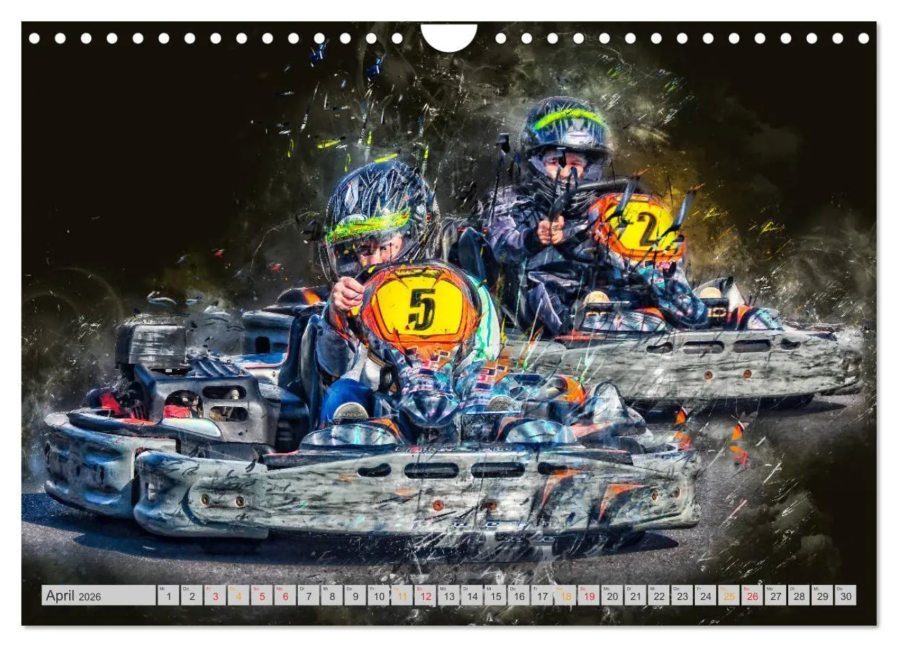 Bild: 9783457868546 | GoKart - extrem cool (Wandkalender 2026 DIN A4 quer), CALVENDO...