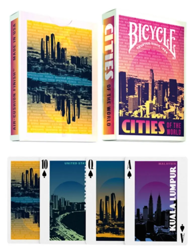 Cover: 73854098646 | Bicycle Cities of the World (Designer Spielkarten, Poker, Skat...)