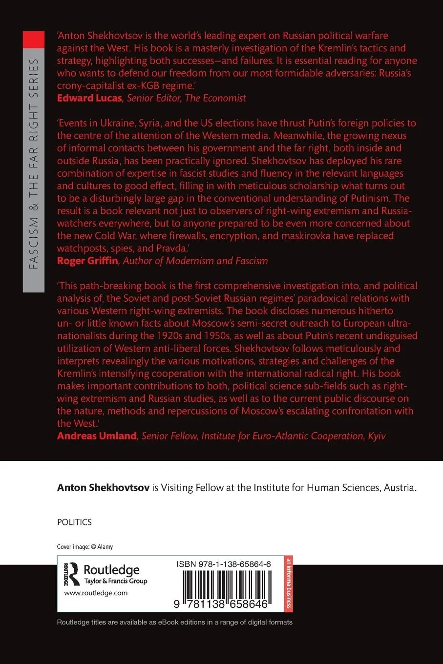Rückseite: 9781138658646 | Russia and the Western Far Right | Tango Noir | Anton Shekhovtsov