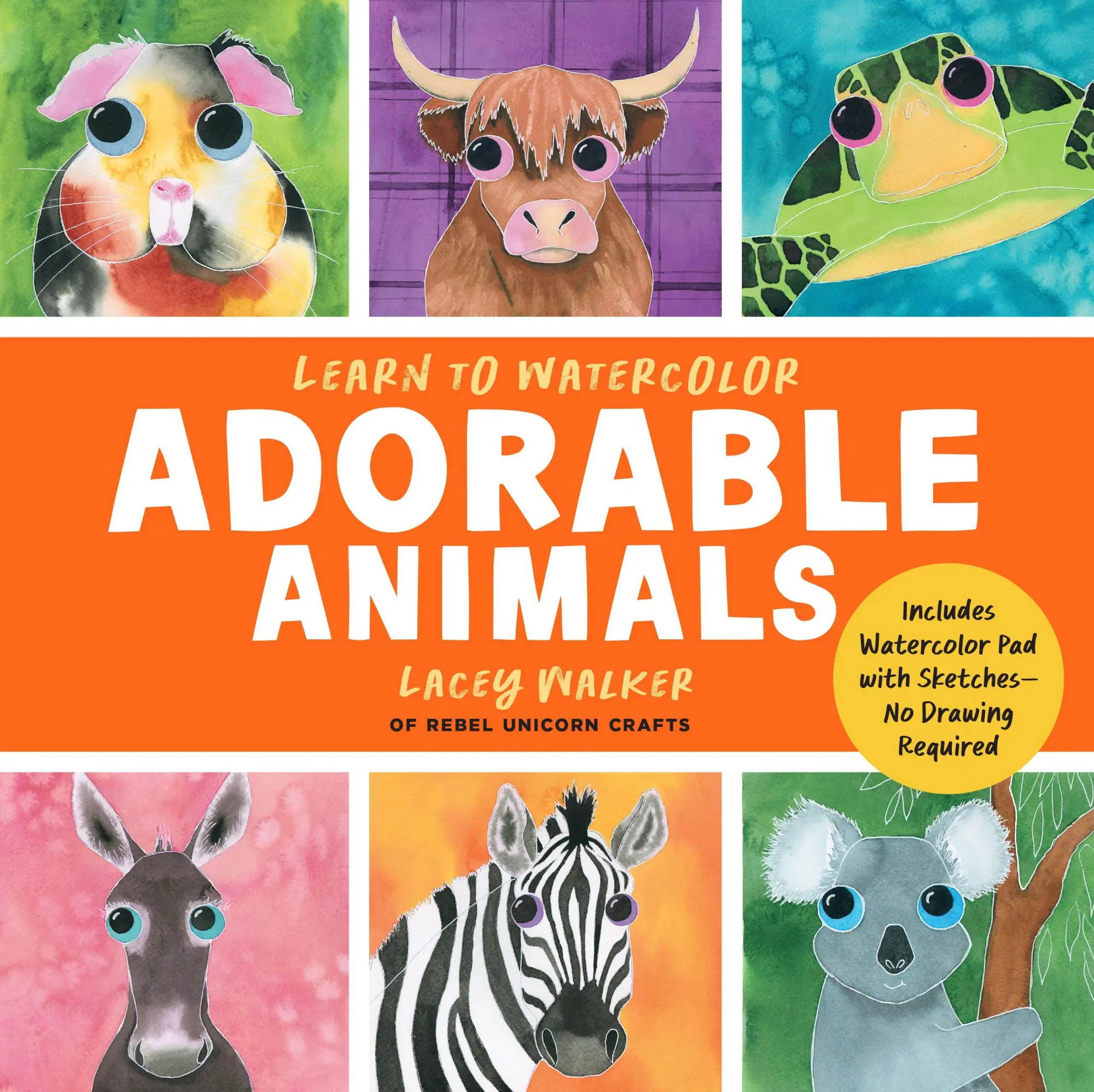 Cover: 9781577158646 | Learn to Watercolor Adorable Animals | Lacey Walker | Taschenbuch