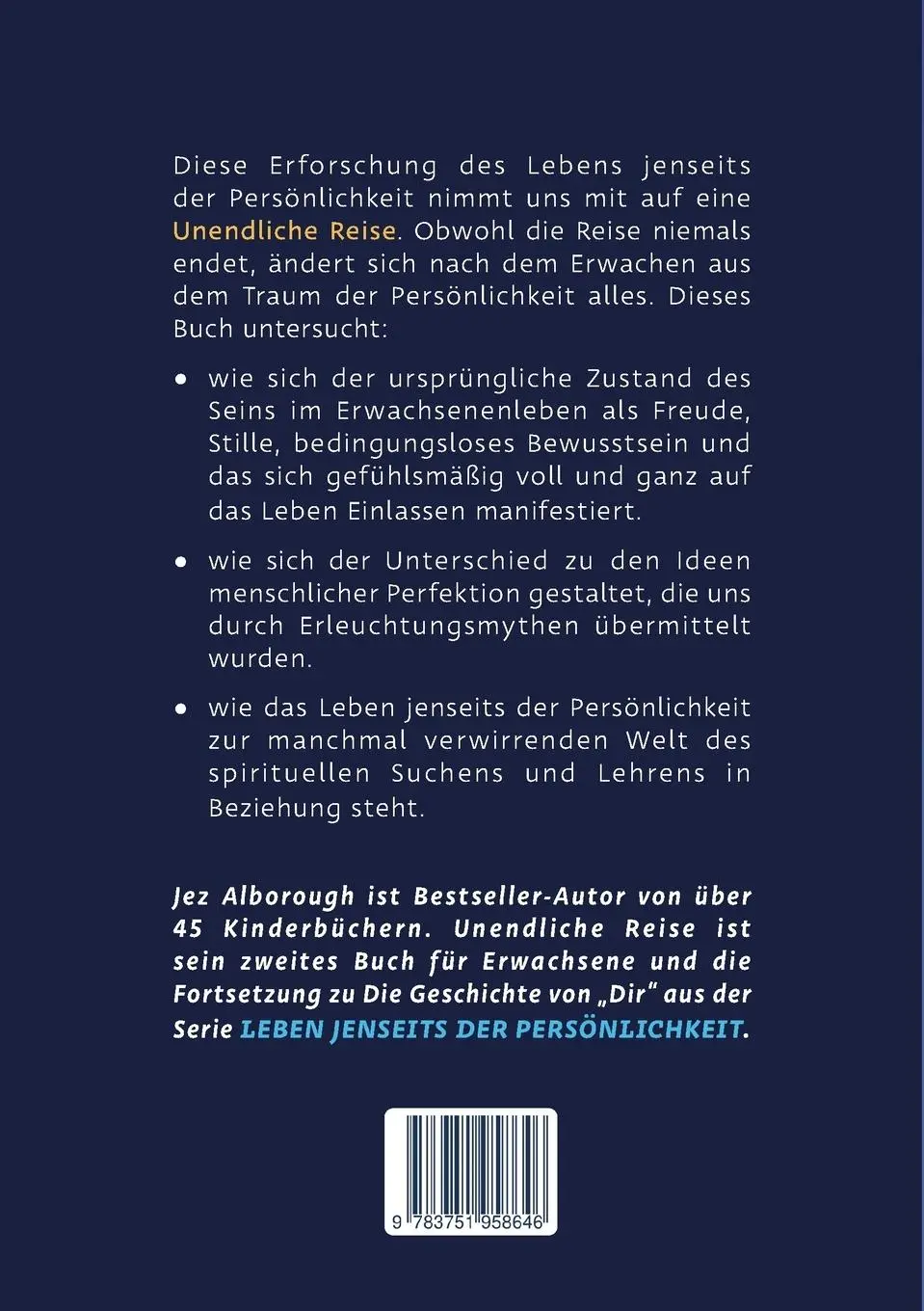 Rückseite: 9783751958646 | Unendliche Reise | Jez Alborough | Taschenbuch | 332 S. | Deutsch