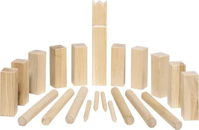 Cover: 4013594568746 | Wikingerspiel Kubb, kleine Größe, im Baumwollbeutel | Spiel | 56874