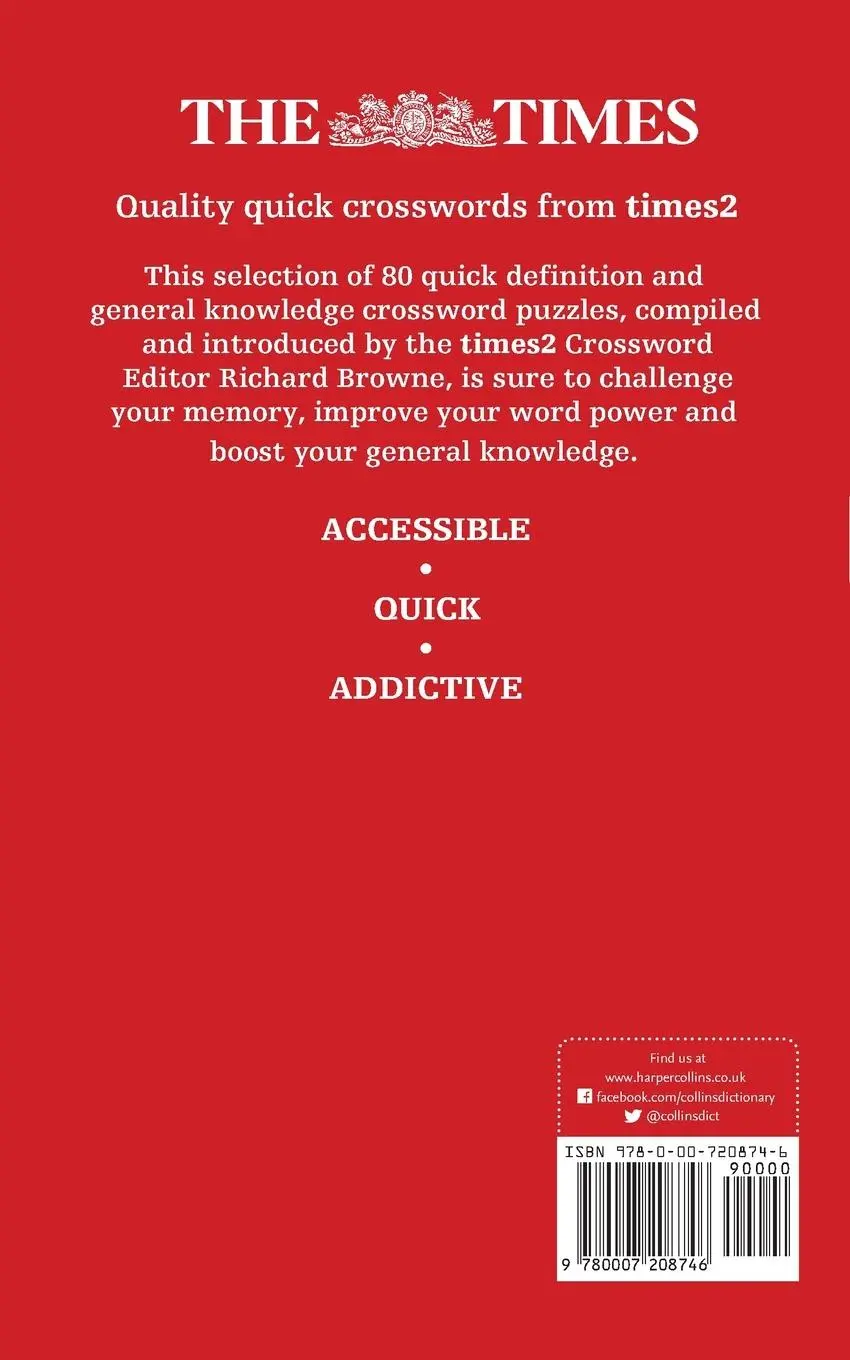 Rückseite: 9780007208746 | The Times Quick Crossword Book 11 | The Times Mind Games | Taschenbuch