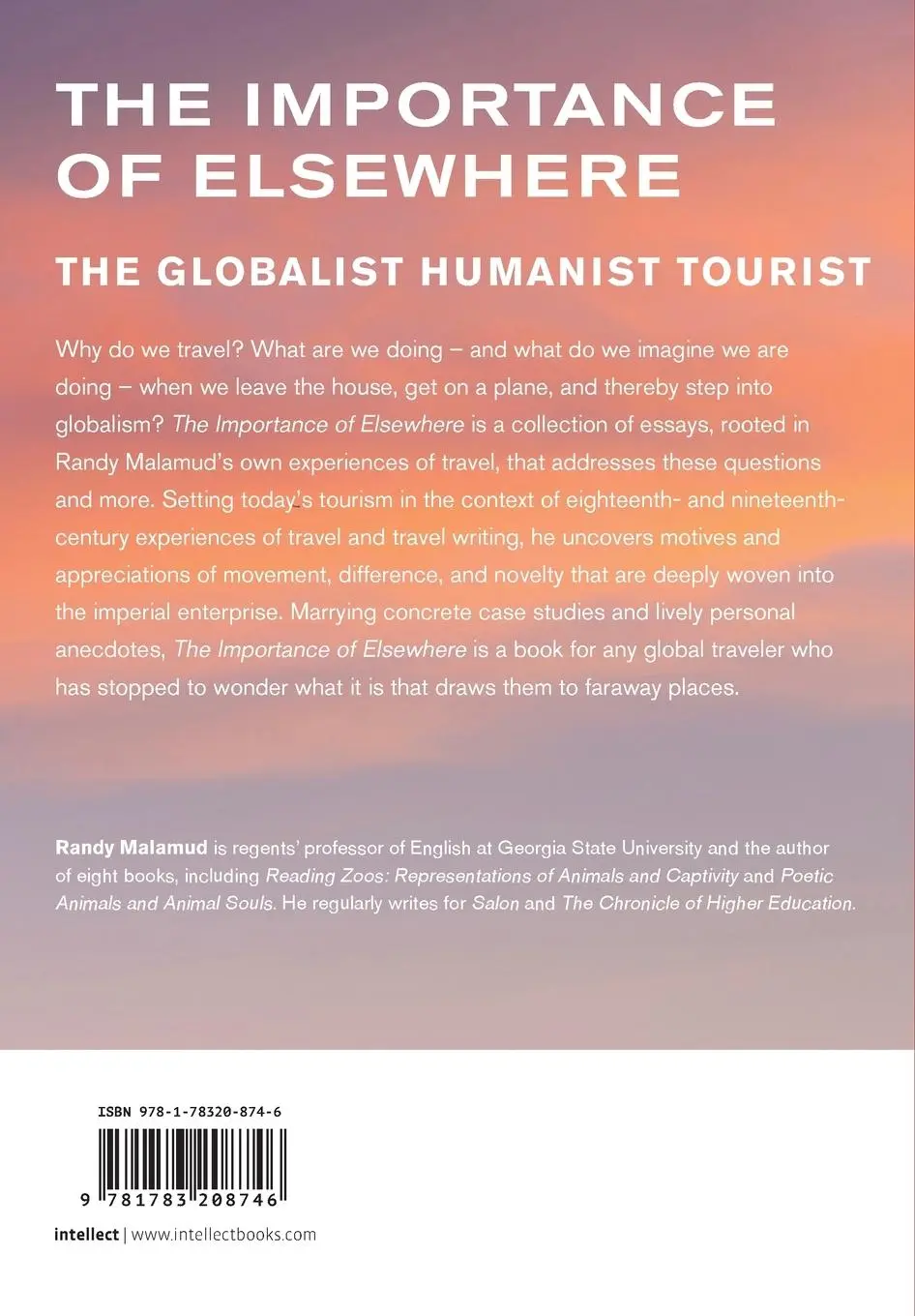 Rückseite: 9781783208746 | The Importance of Elsewhere | The Globalist Humanist Tourist | Malamud