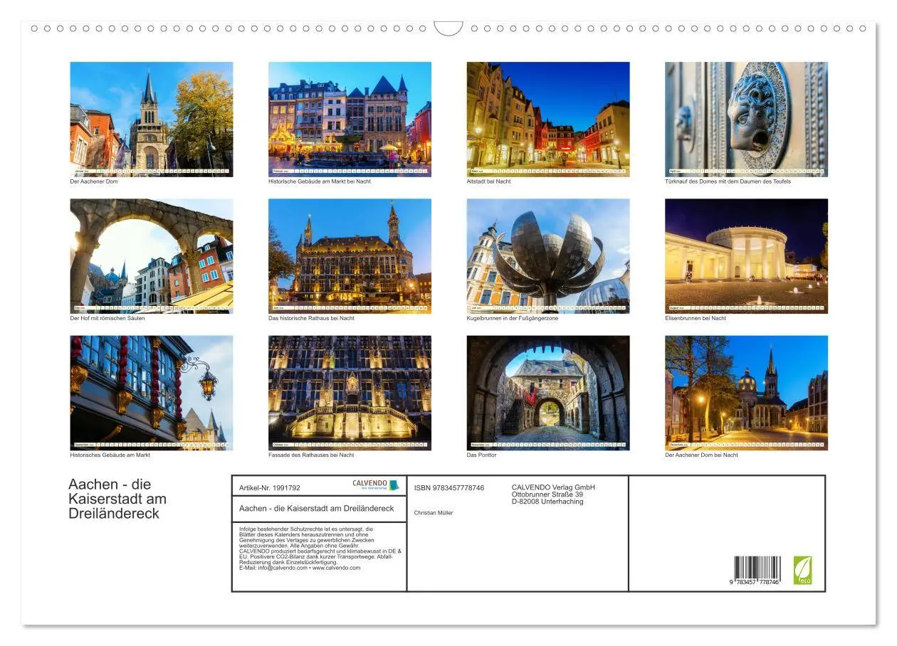 Bild: 9783457778746 | Aachen - die Kaiserstadt am Dreiländereck (Wandkalender 2026 DIN A2...