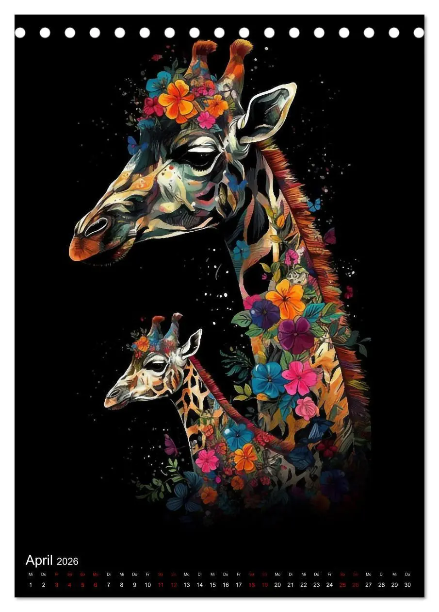 Bild: 9783516318746 | Afrikanische Tierfamilien (Tischkalender 2026 DIN A5 hoch),...