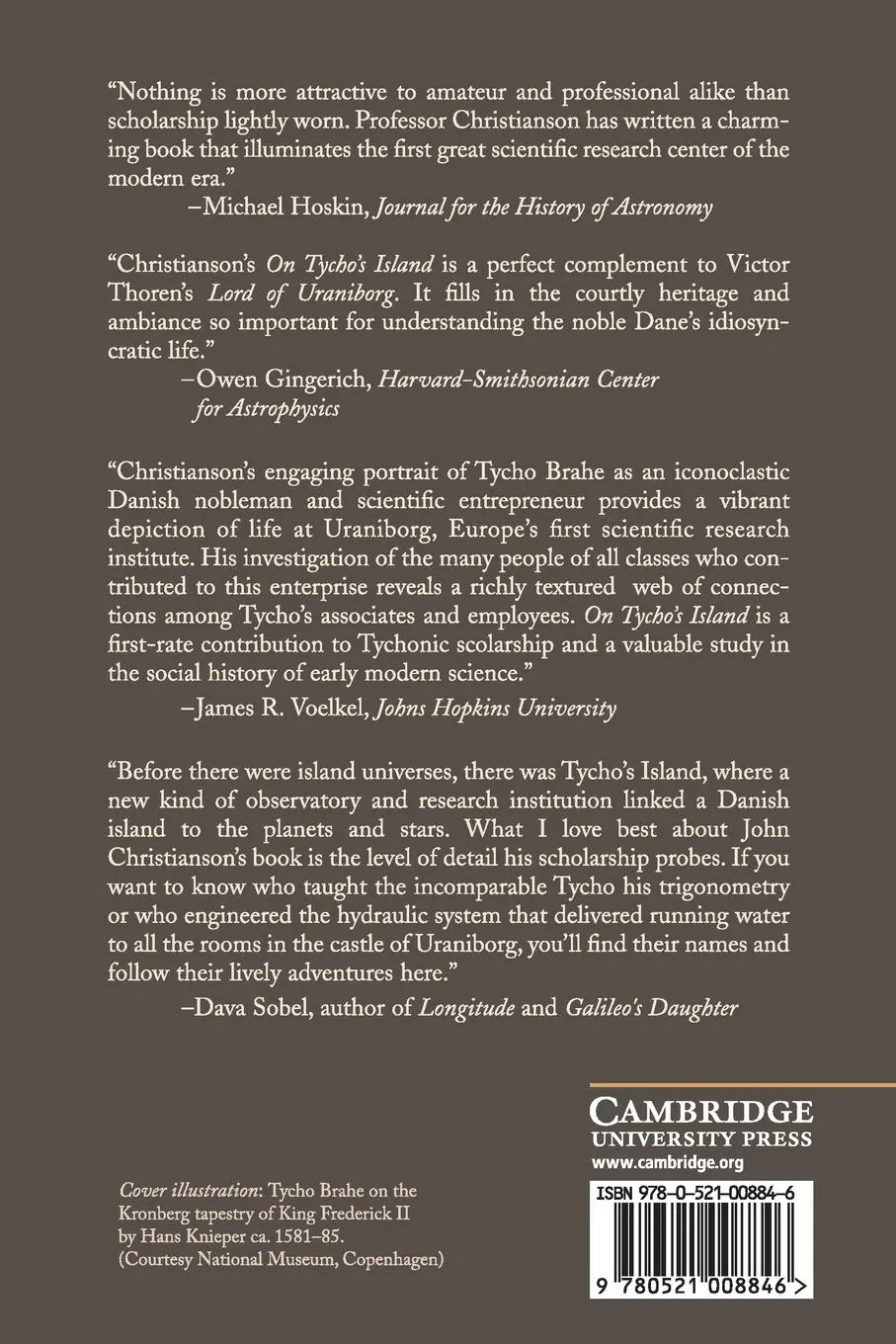 Rückseite: 9780521008846 | On Tycho's Island | John Robert Christianson | Taschenbuch | Englisch