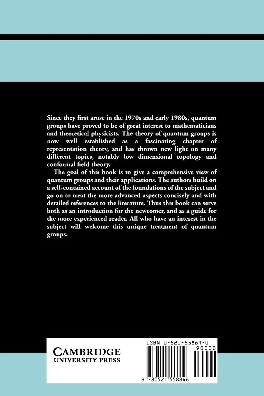 Rückseite: 9780521558846 | Guide to Quantum Groups | Vyjayanthi Chari (u. a.) | Taschenbuch