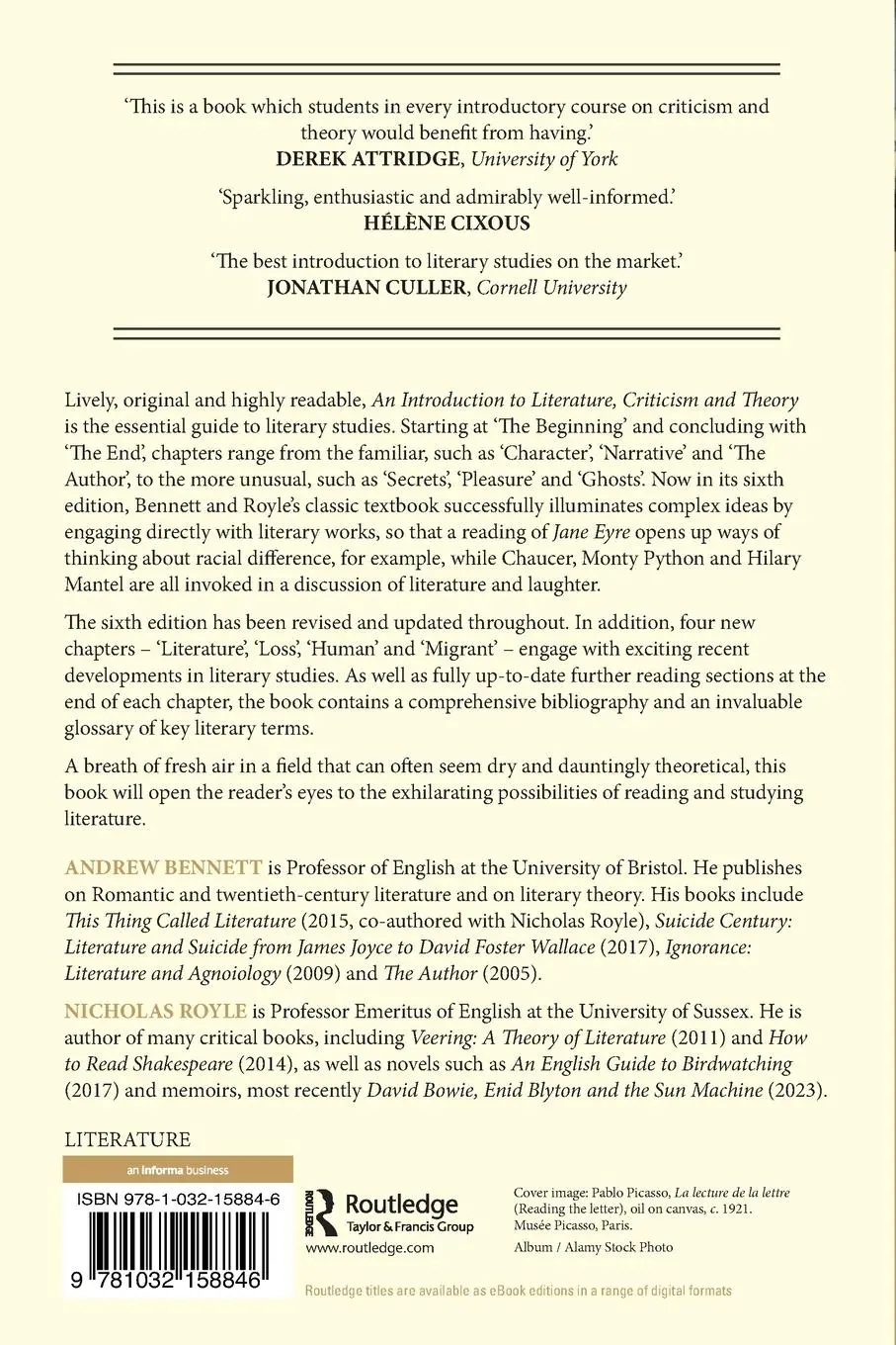 Rückseite: 9781032158846 | An Introduction to Literature, Criticism and Theory | Bennett (u. a.)