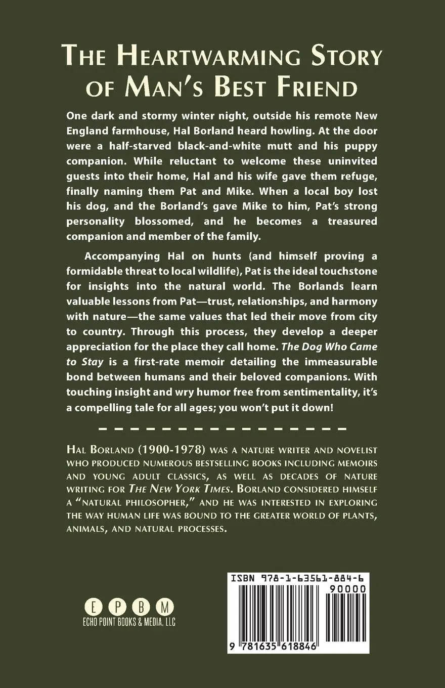 Rückseite: 9781635618846 | The Dog Who Came to Stay | A Memoir | Hal Borland | Taschenbuch | 2020