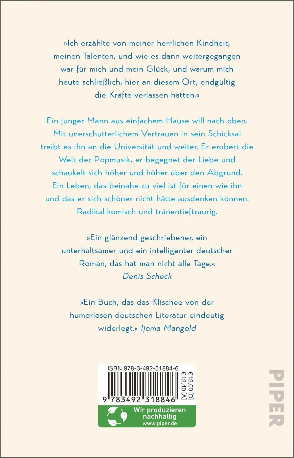 Rückseite: 9783492318846 | Die Geschichte eines einfachen Mannes | Timon Karl Kaleyta | Buch