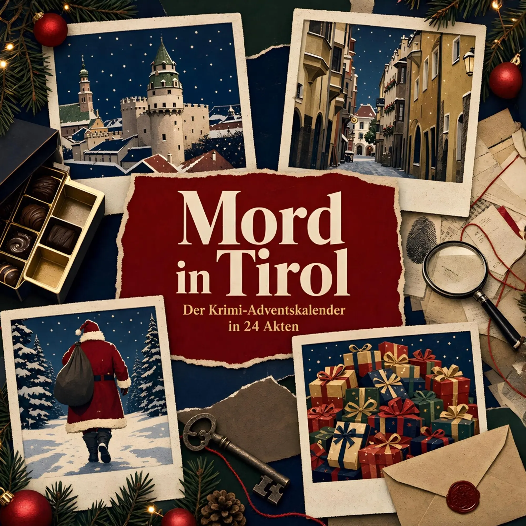 Cover: 9783696118846 | Mord in Tirol | Der Krimi-Adventskalender in 24 Akten | Tim Schneider
