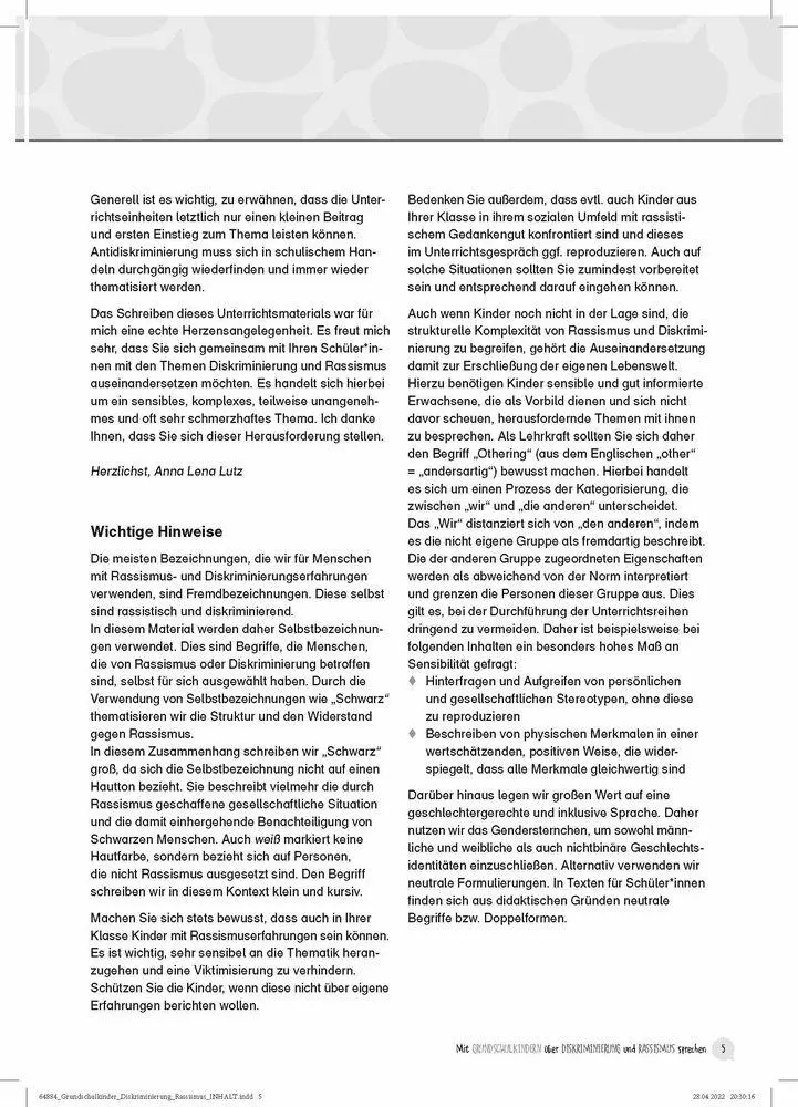 Bild: 9783834648846 | Mit Grundschulkindern über Diskriminierung und Rassismus sprechen